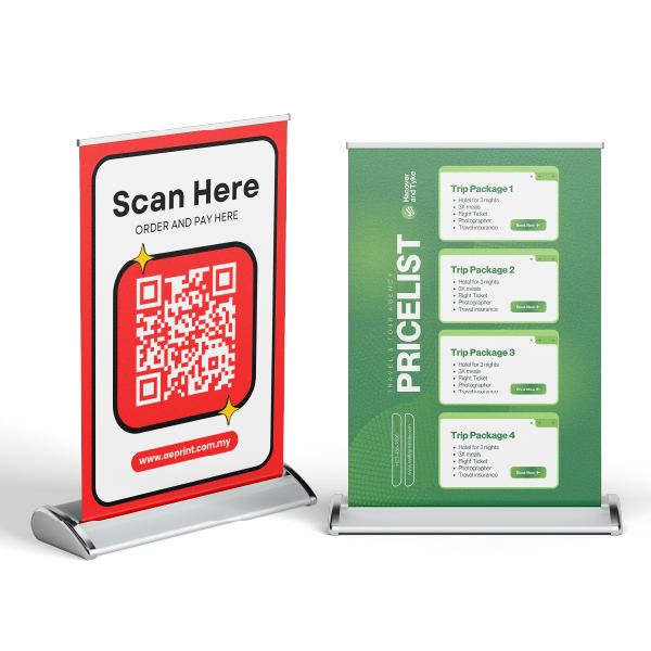 Mini Roll Up Banner (Table)