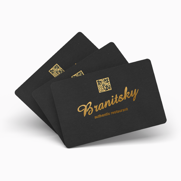 Spot UV/ Hotstamping Business Cards