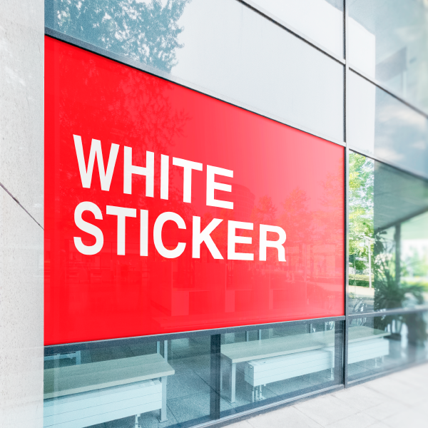 White Sticker