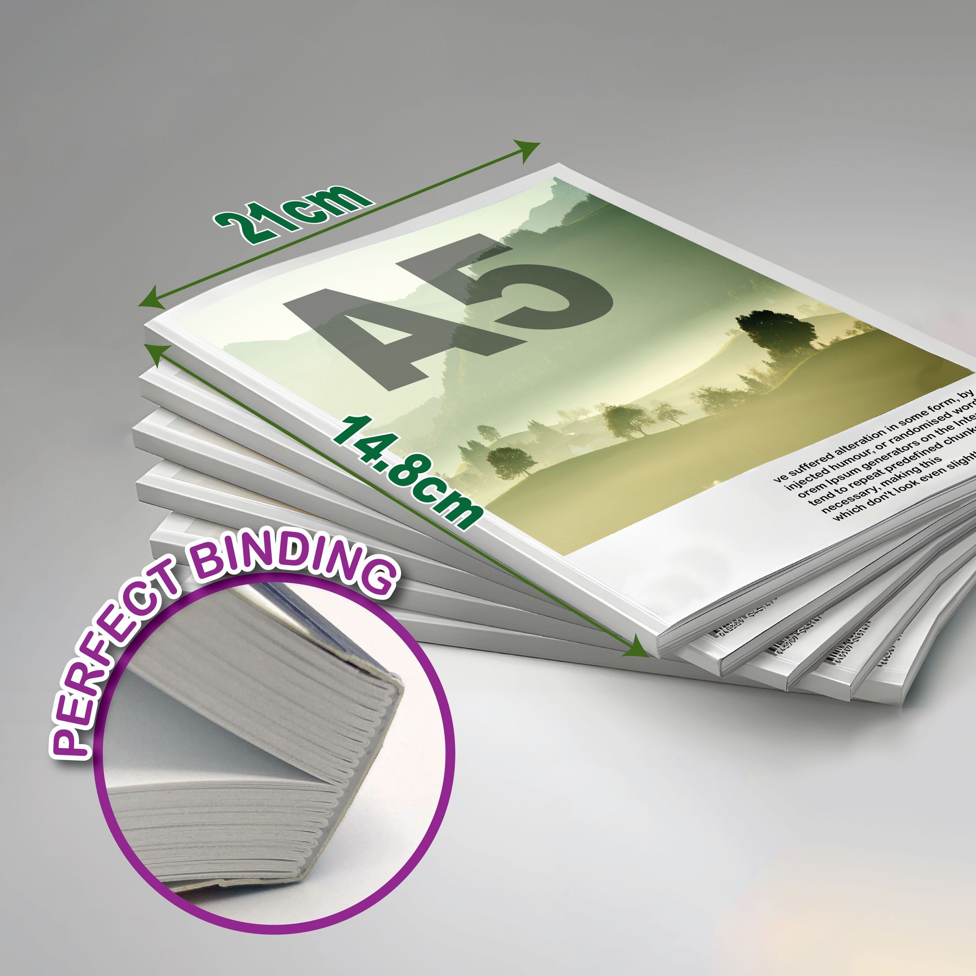 A5 Size Booklet (Closed Size) 1