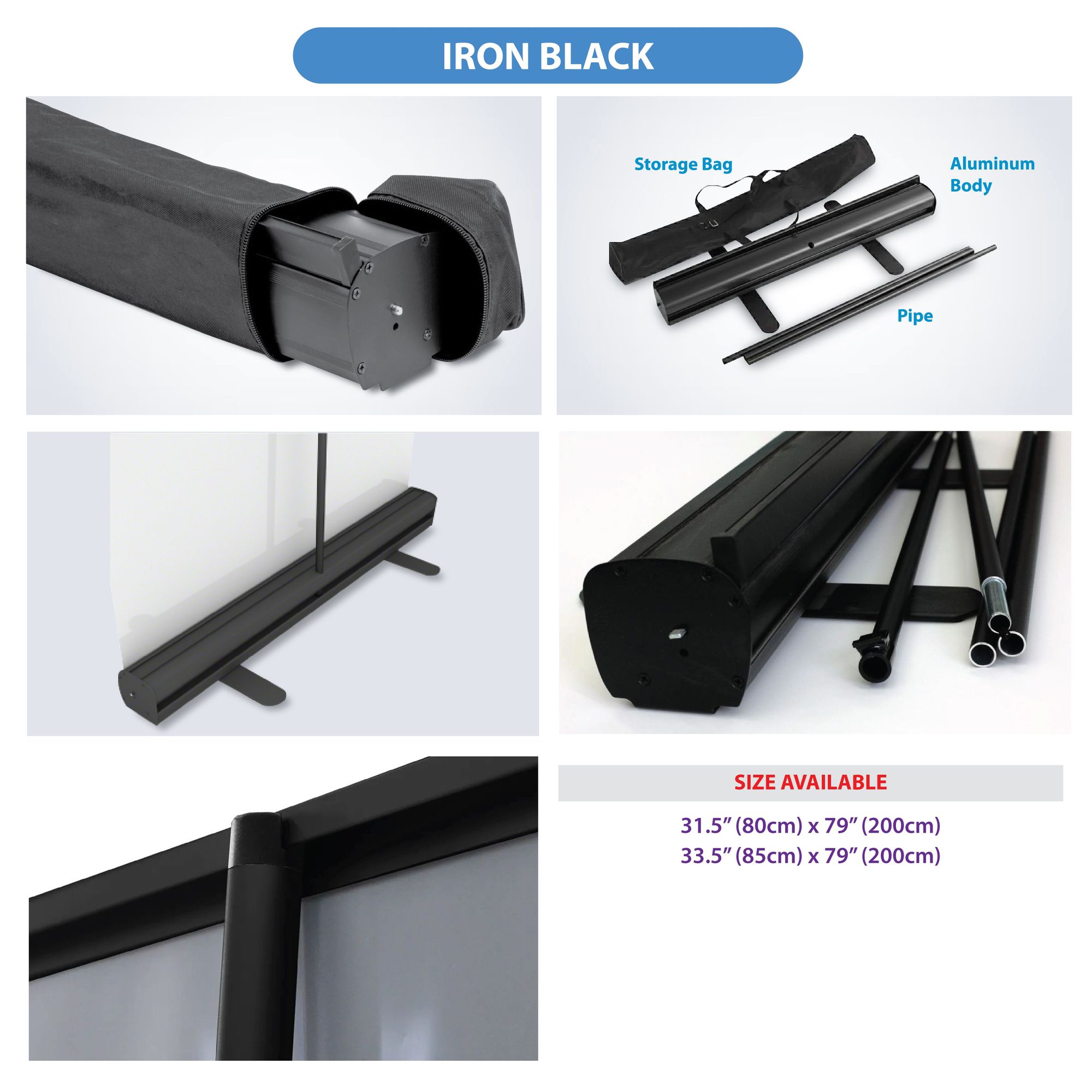 Roll Up Banner (Iron Black) 6