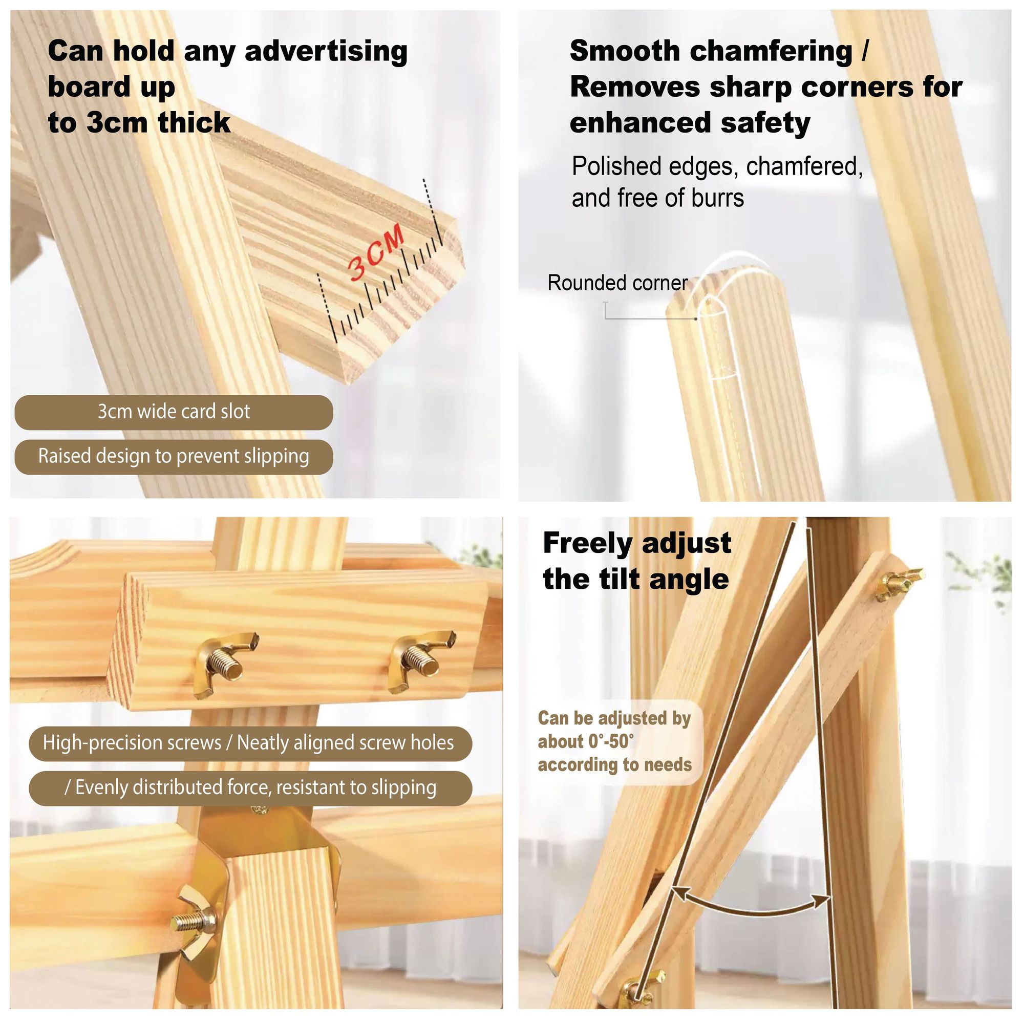 Wood Easel Stand (Stand Only) 2