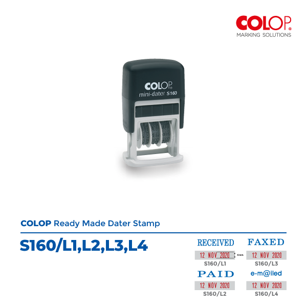 Colop Ready Made Dater S160/L1,L2,L3,L4