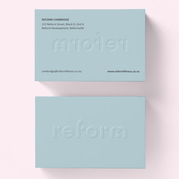 Embossed Business Cards