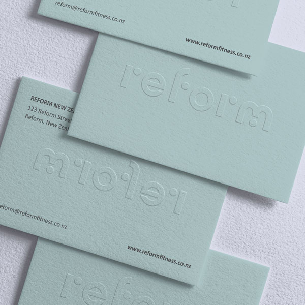 Embossed Business Cards