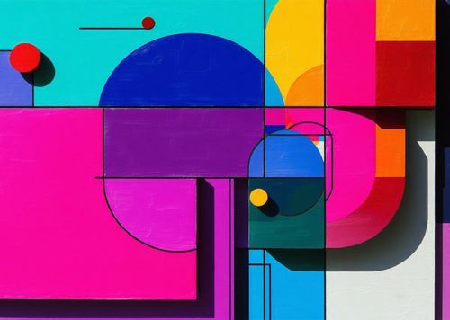 2026 13 Month Calendar A4 Abstract