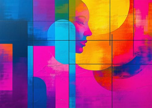 2026 13 Month Calendar A4 Abstract