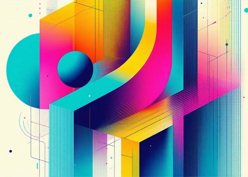 2026 13 Month Calendar A4 Abstract