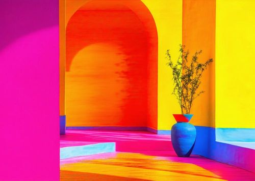 2026 13 Month Calendar A4 Abstract