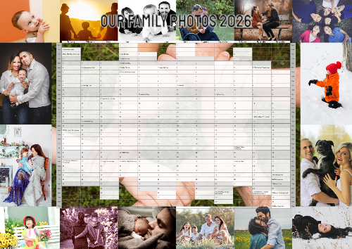 Wall Planner 2026 A1 Photo format