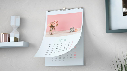 Hanging Wired Calendar - Top Wire