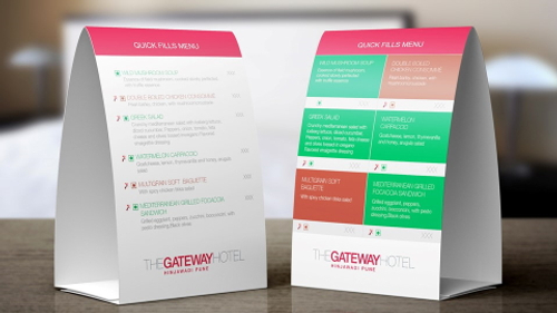 Table Tent Card Two Side