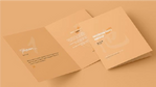 A4 Card folded to A5