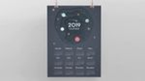 A3 sized 1 sheet Calendar