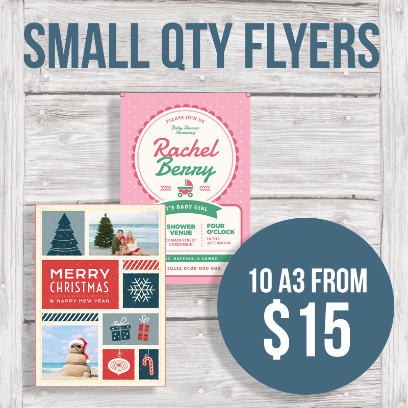 SMALL QTY FLYERS