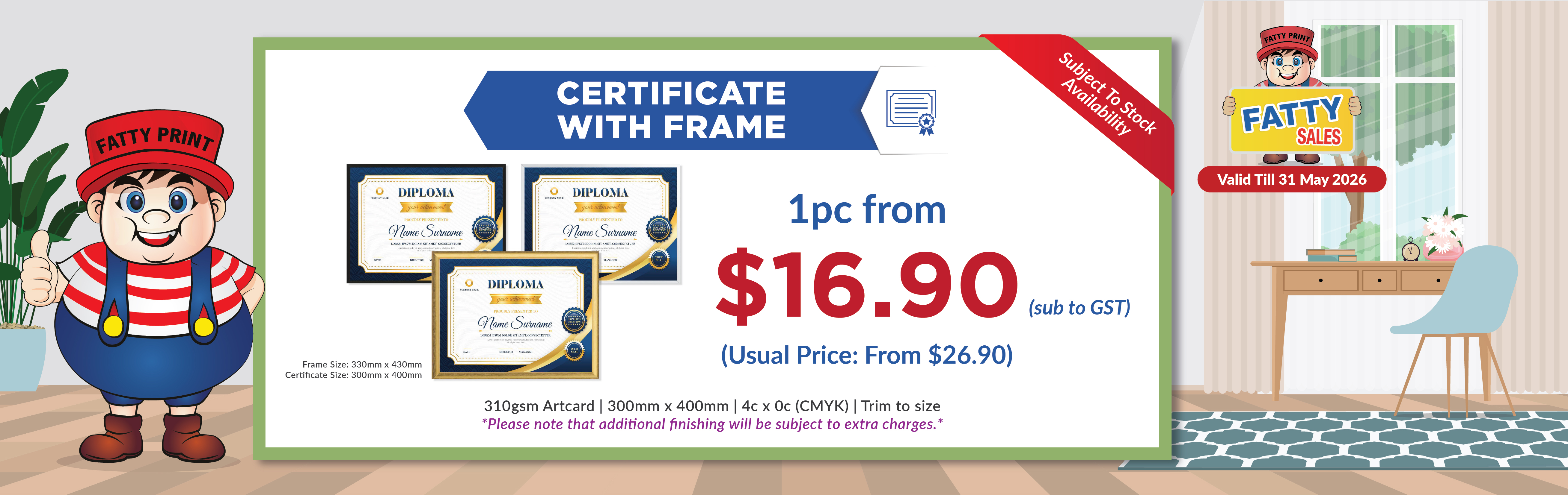 Cert With Frame Fatty Sales (Till 31.05.26)