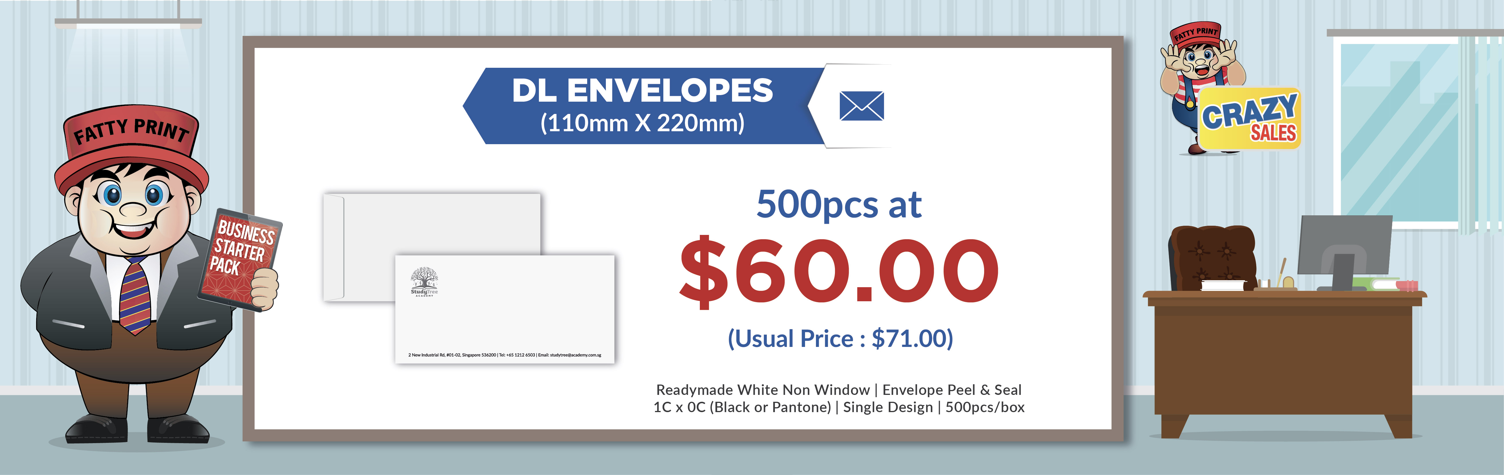 DL Envelope Crazy Sales