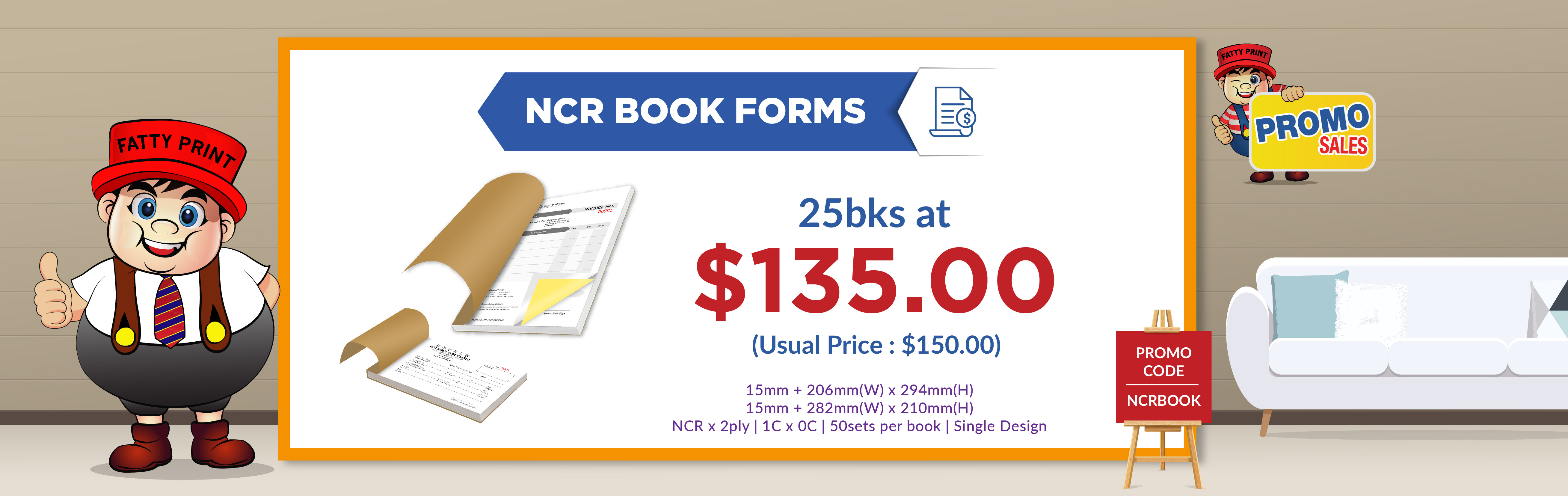 NCR BOOKFORM PROMO SALES