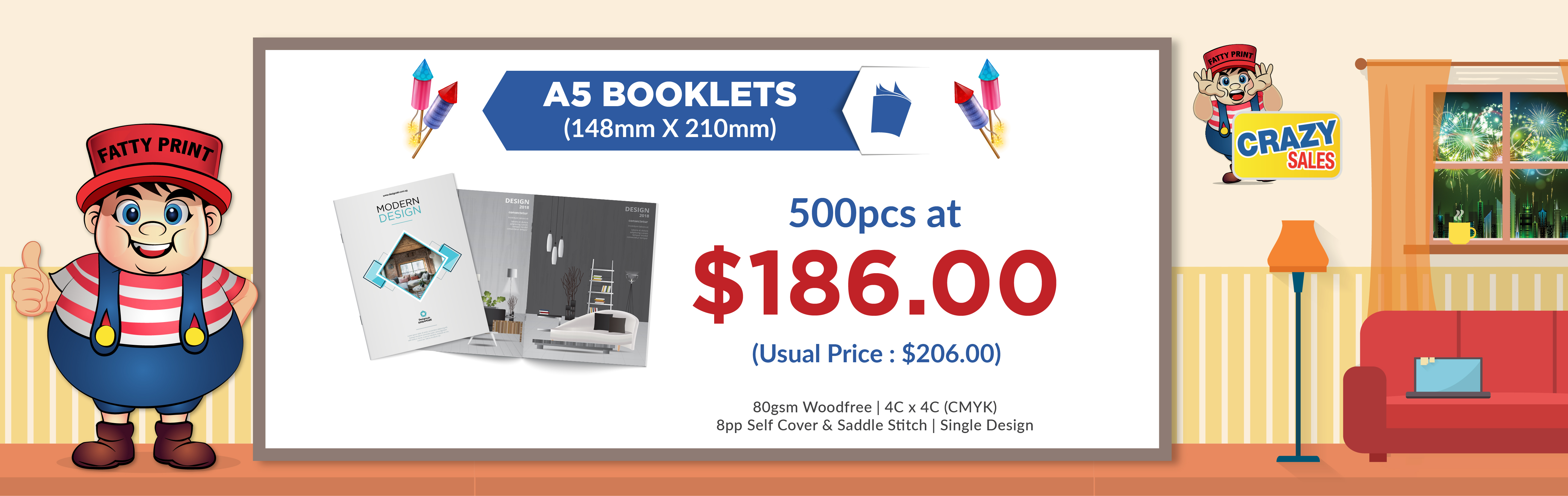 A5 Booklet Crazy Sales New Year 26