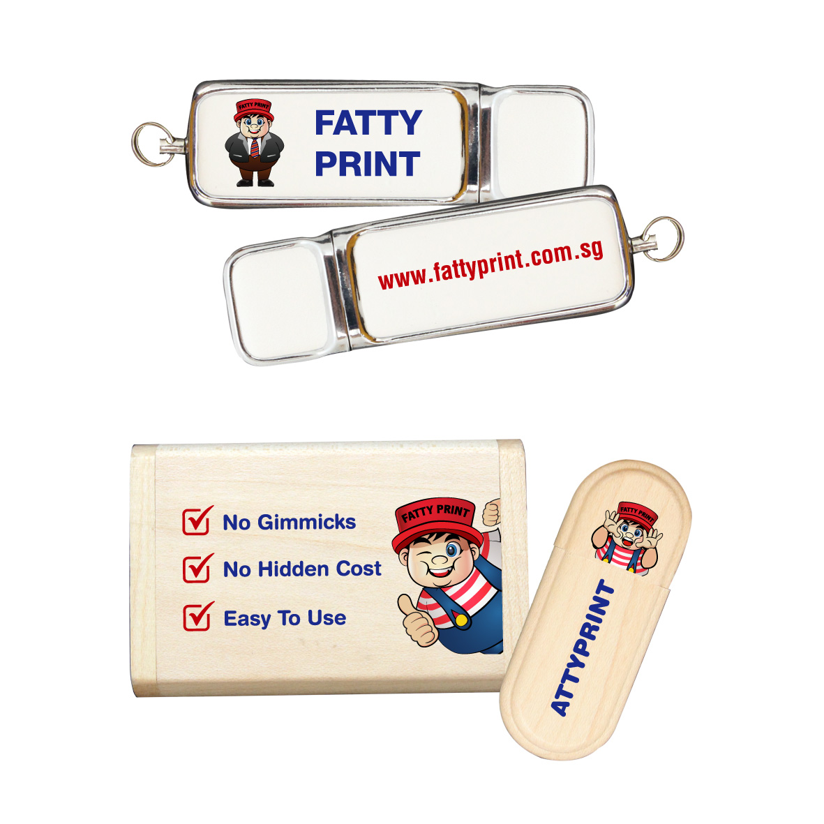 Thumbdrive (Leather & Wooden)