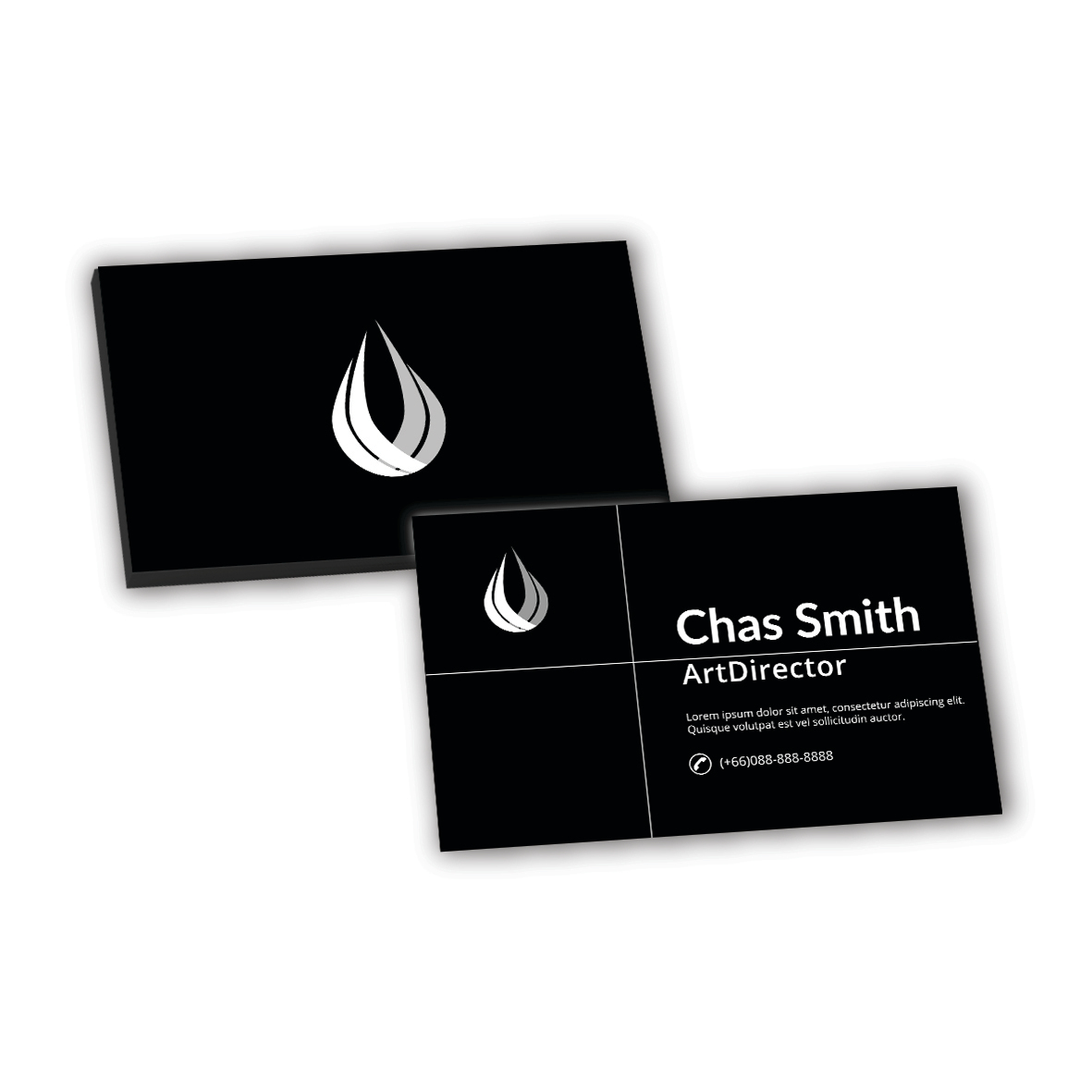Name Cards (Charcoal Black)