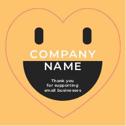 Sticker 11 Heart Shape