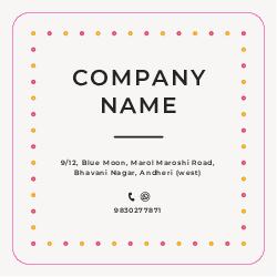 sticker 9 Round Edge Sq. Rectangle