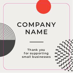 Sticker 17 Round Edge Sq. Rectangle