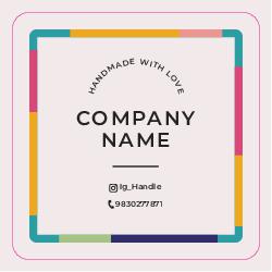 Sticker 6 Round Edge Sq. Rectangle