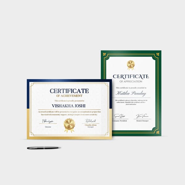 Certificates