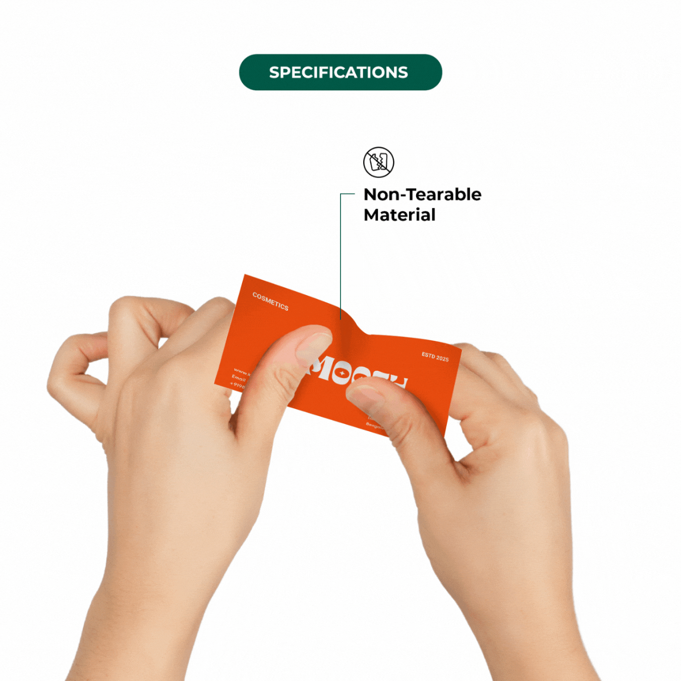 Non Tear Business Cards