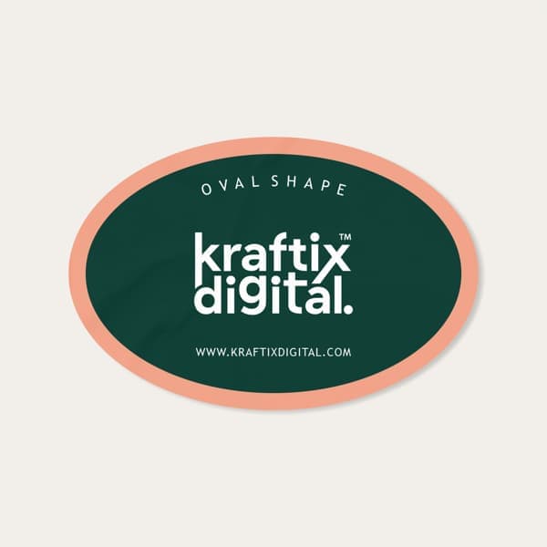 Oval Stickers Print