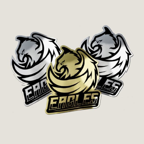 Silver & Gold Vinyl Stickers