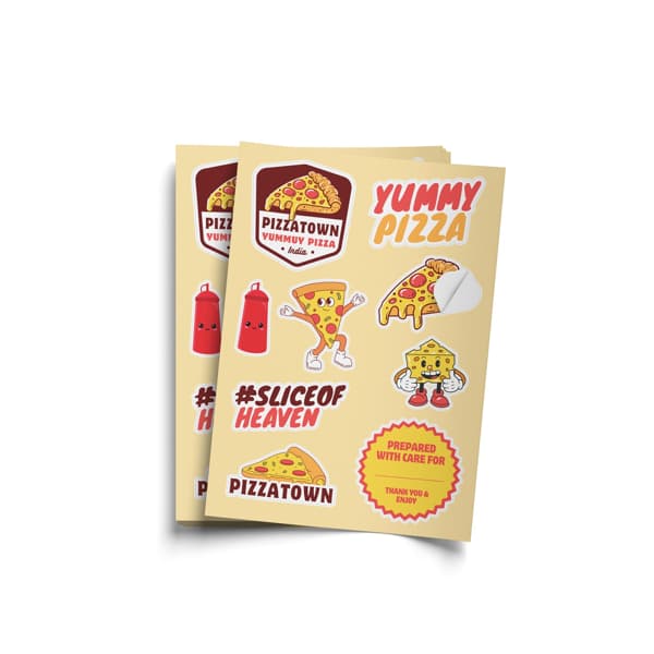 Multiple Stickers in Sheet Sample