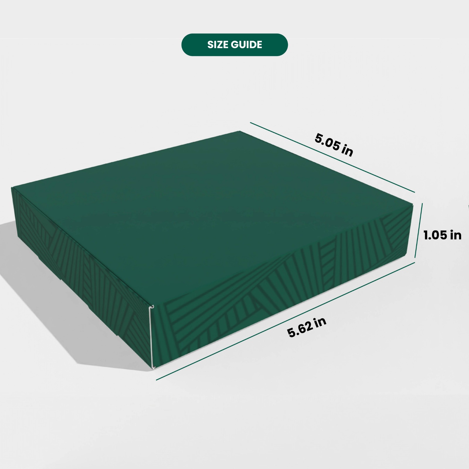 5.62 x 5.05 x 1.05 inches