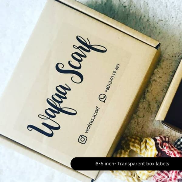 Transparent Size Stickers 3