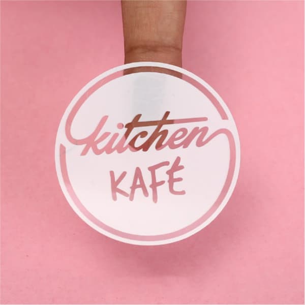 White-Ink Clear Stickers 1