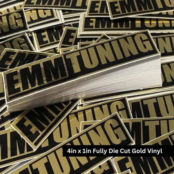Silver & Gold Vinyl Stickers 3
