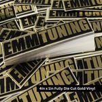 Silver & Gold Vinyl Stickers 3