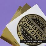 Silver & Gold Vinyl Stickers 4