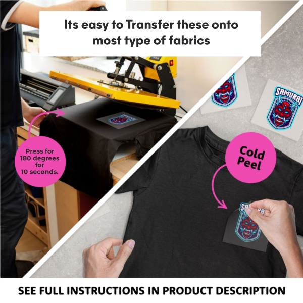 DTF Transfer Stickers (for Fabrics) 2