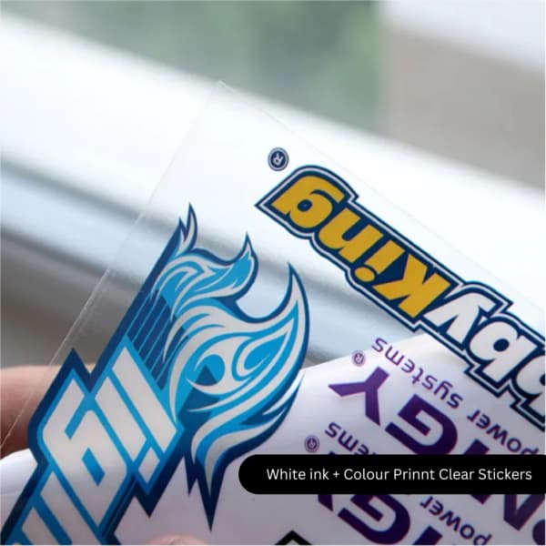 White-Ink Clear Stickers 6