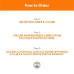 Raised Foil Business Cards 6