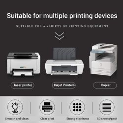 White A4 Sticker Sheets (Blank) 6