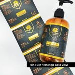 Silver & Gold Vinyl Stickers 7