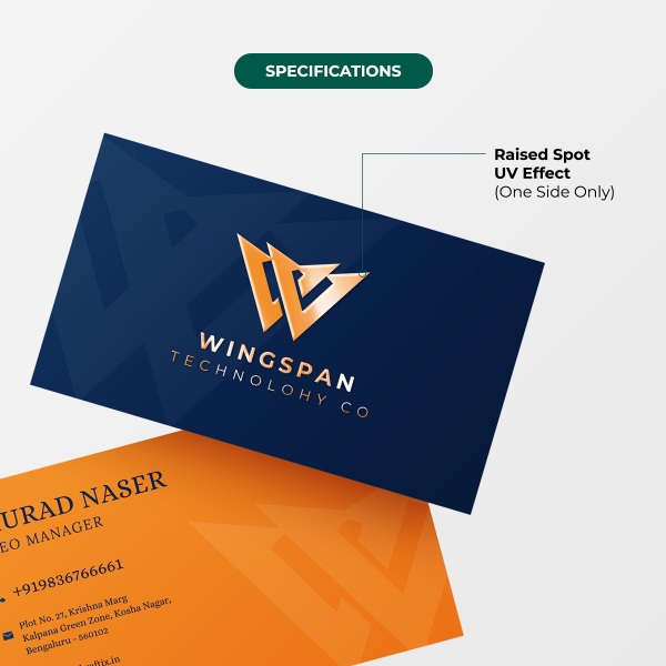 Raised Spot-UV Business Card 3