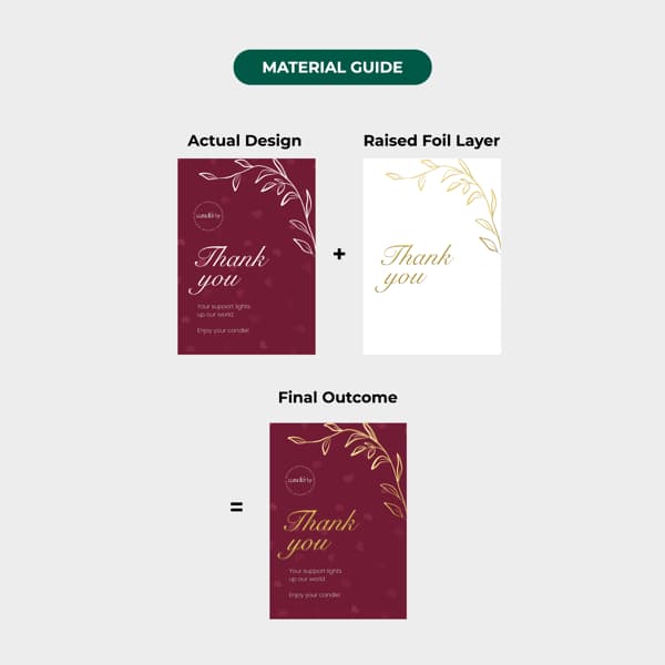 Foil Thank you Cards 3