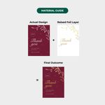 Foil Thank you Cards 3