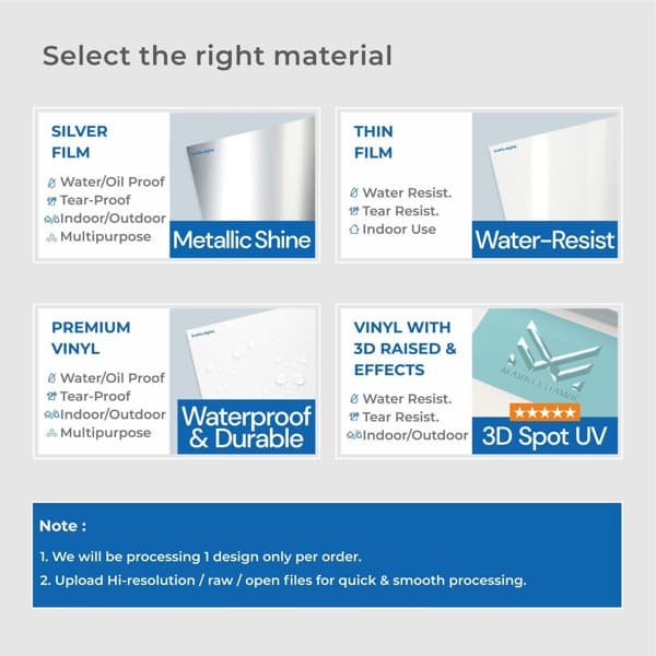 Water & Oil Proof Labels(H&B) 2