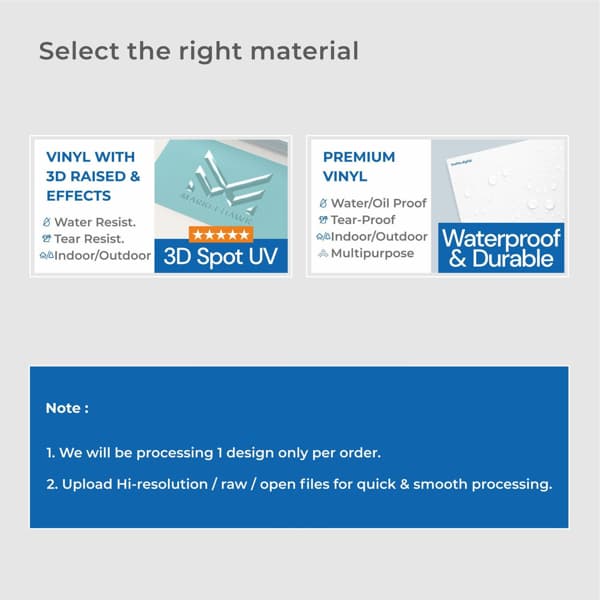 Water & Oil Proof Labels(Packed F&B) 2